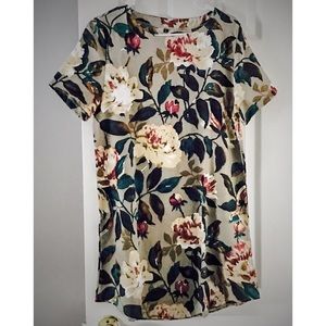 Floral Print Shift Dress (S)